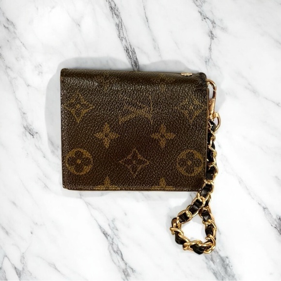 Louis Vuitton Authentic Vintage Monogram Popup Marco 98 Snap Wallet Wristlet - Picture 2 of 12